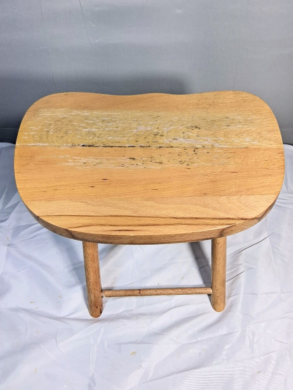 Nevco Yugoslavia Vintage 1950's Strong Collapsible Folding Milking/Planter Stool
